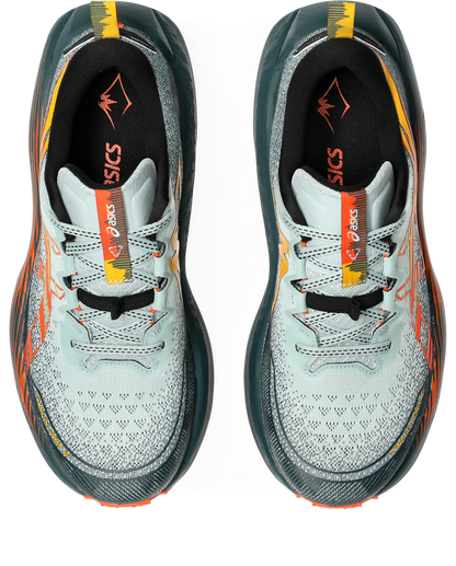 Asics Mens Trabuco Max 4 Trail Running - Cold Moss/Nova Orange