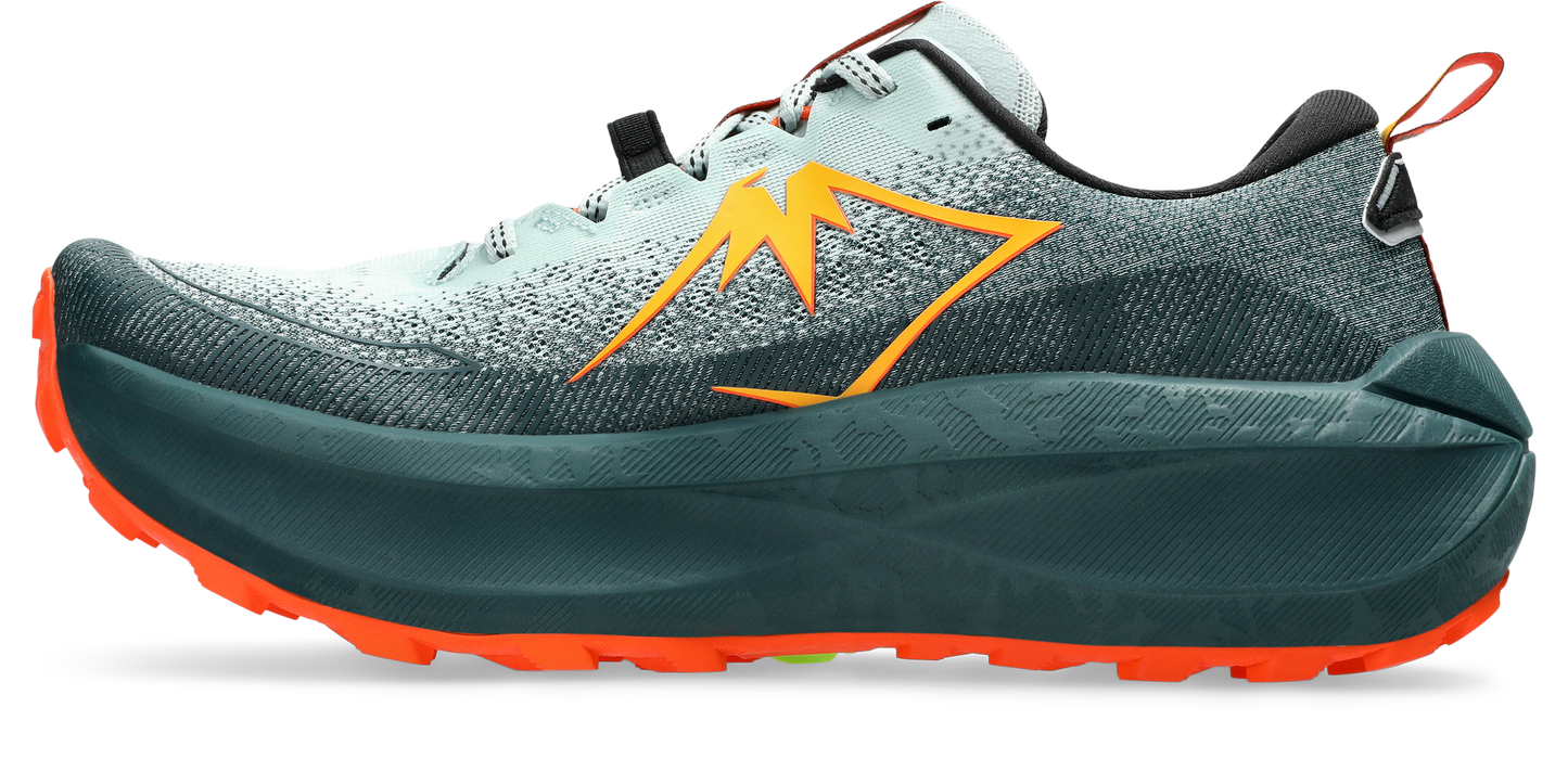 Asics Mens Trabuco Max 4 Trail Running - Cold Moss/Nova Orange