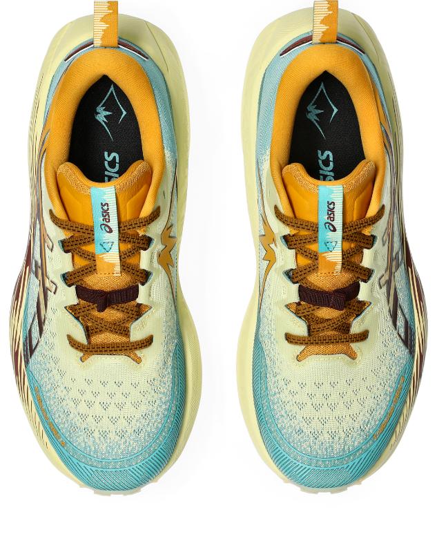 Asics Mens Trabuco Max 4 Trail Running - Wheat Yellow/Dark Red Planet