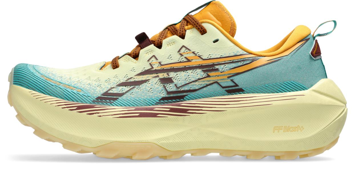 Asics Mens Trabuco Max 4 Trail Running - Wheat Yellow/Dark Red Planet