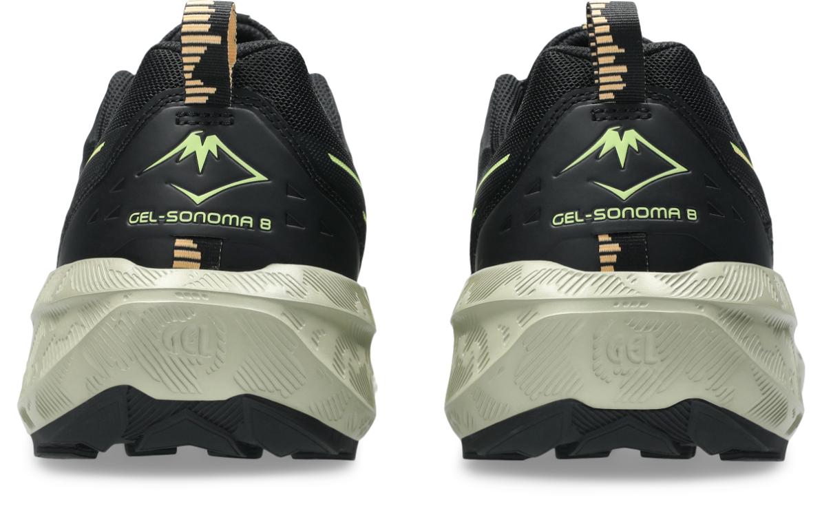 Asics Mens Gel Sonoma 8 Trail Running - Black/Lime Green