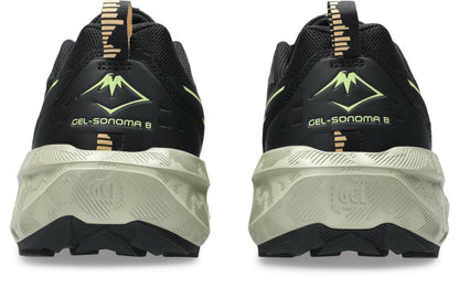 Asics Mens Gel Sonoma 8 Trail Running - Black/Lime Green