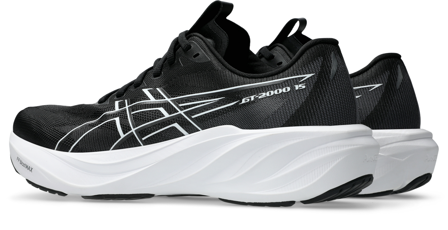 Asics Mens GT 2000 15 (4E)- Blakc/White