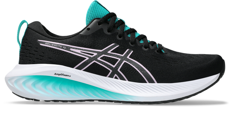 Asics Women's Gel Excite 10 (D Wide) - Black/Light Ube