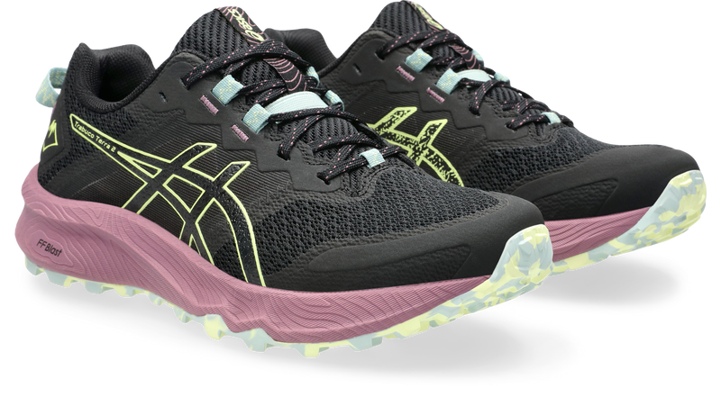 Asics Womens Trabuco Terra 2 Trail Running - Black/Huddle Yellow