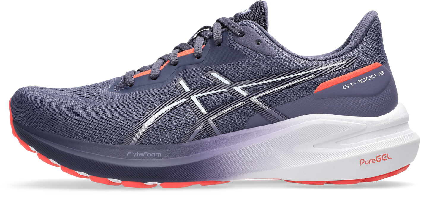 Asics Womens GT 1000 13 (D Wide) - Indigo Fog/White