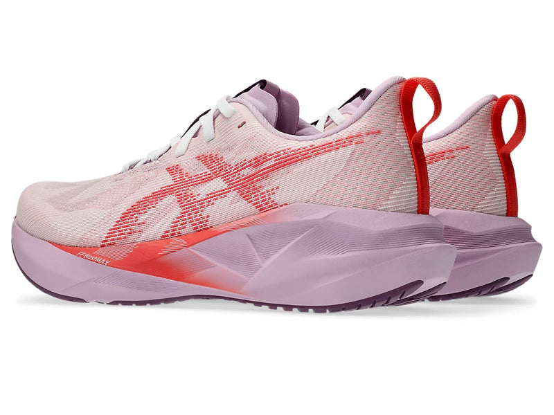 Asics Womens Novablast 5 - White/Coral Reef