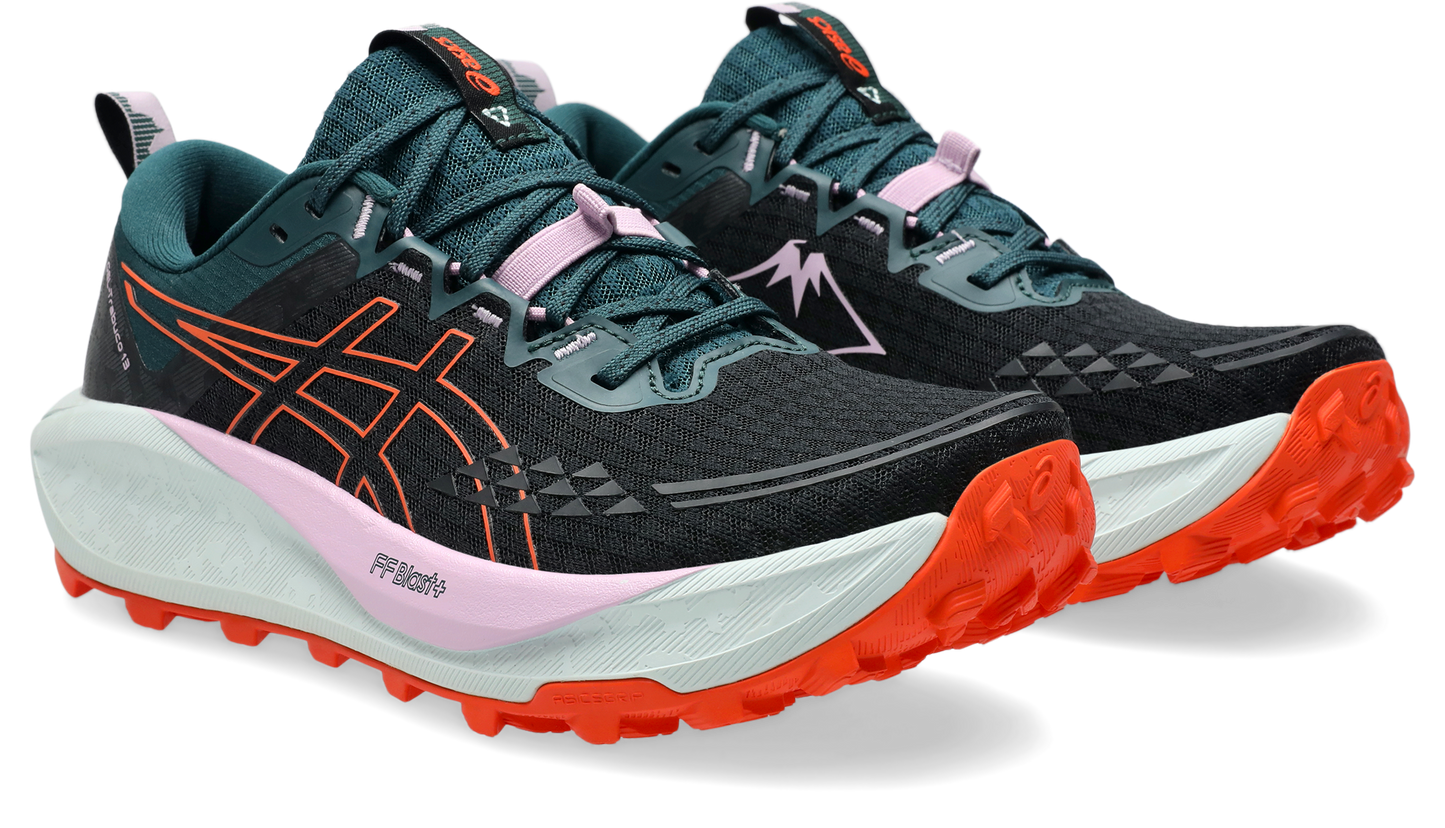 Asics Women's Gel Trabuco 13 Trail Running - Black/Nova Orange