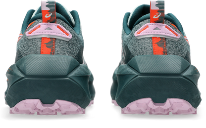 Asics Womens Trabuco Max 4 Trail Running - Cold Moss/Nova Orange