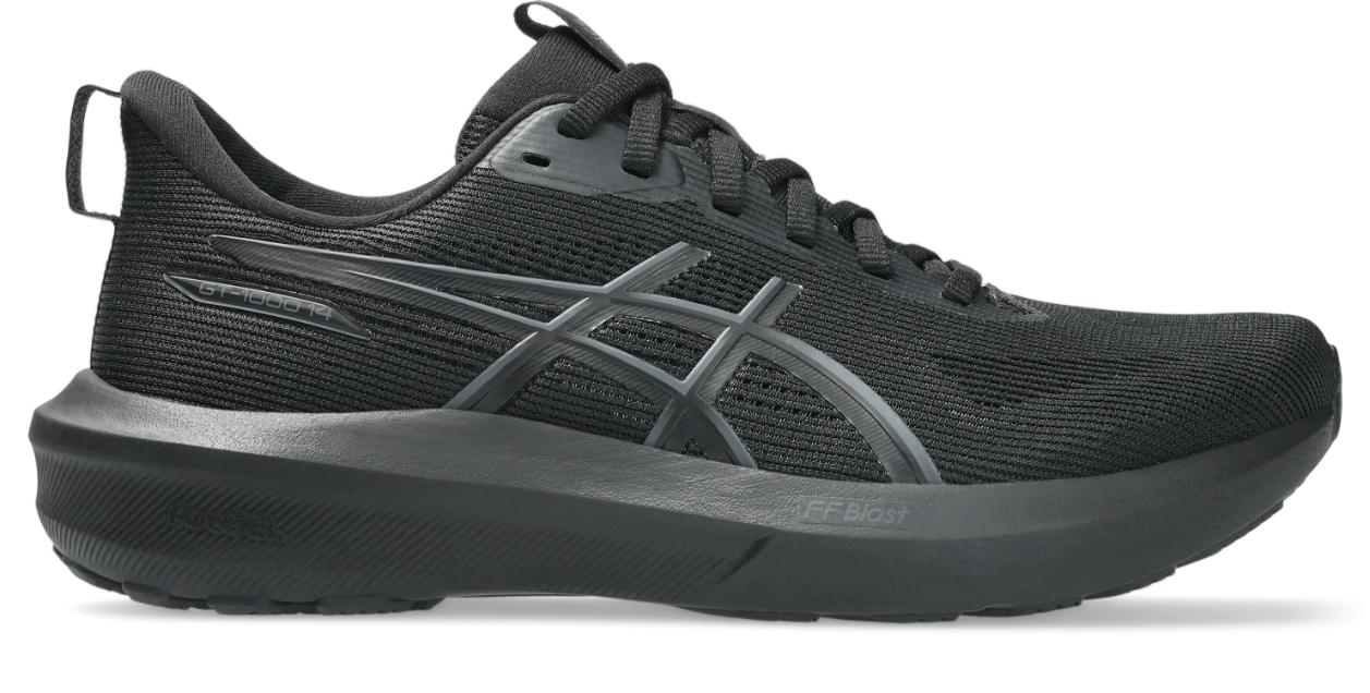 Asics Womens GT 1000 14 (D Wide) - Black/Black