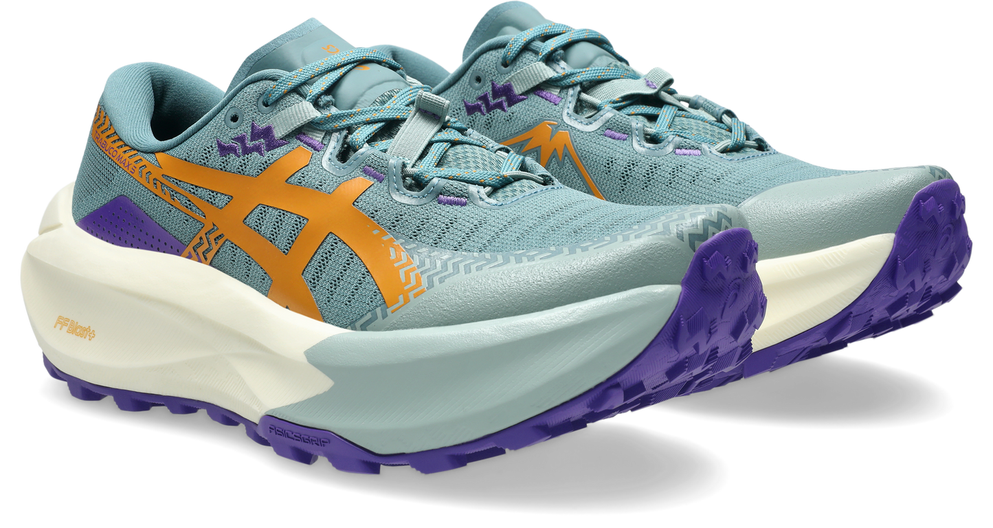 Asics Womens Trabuco Max 5 Trail Running - Foggy Teal/Radiant Amethyst