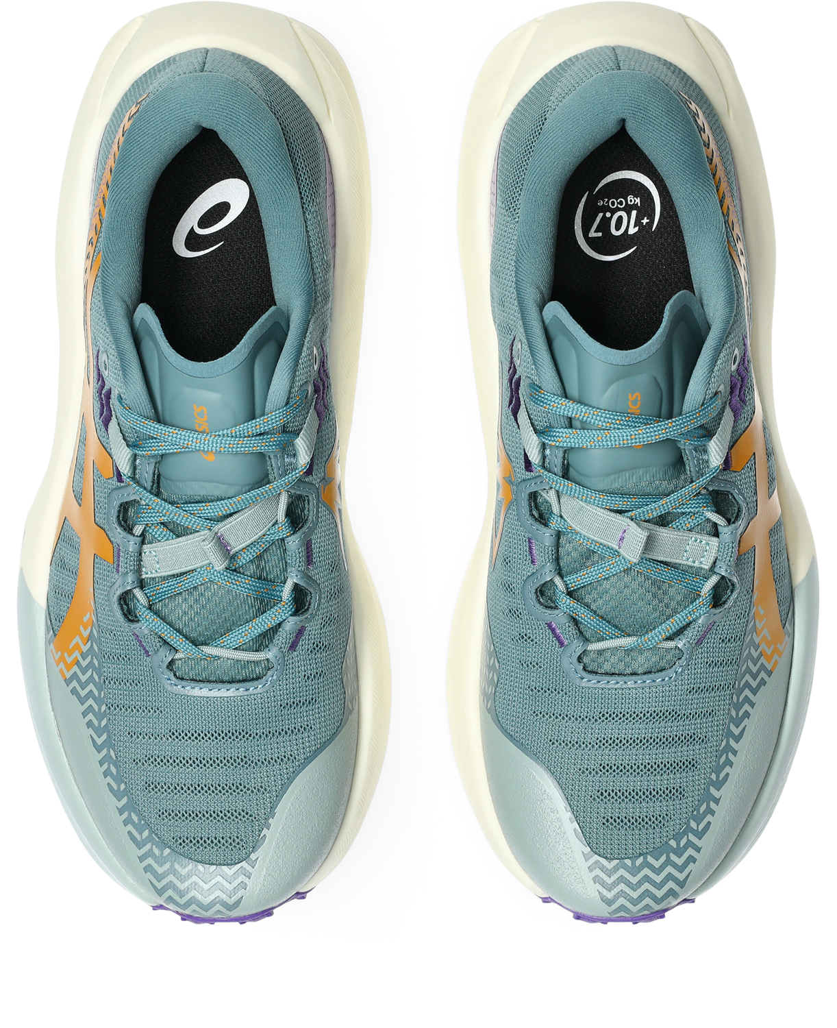 Asics Womens Trabuco Max 5 Trail Running - Foggy Teal/Radiant Amethyst