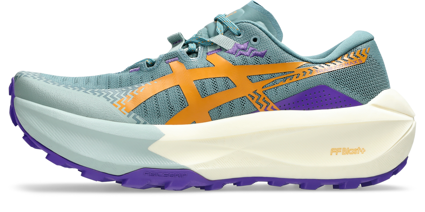 Asics Womens Trabuco Max 5 Trail Running - Foggy Teal/Radiant Amethyst