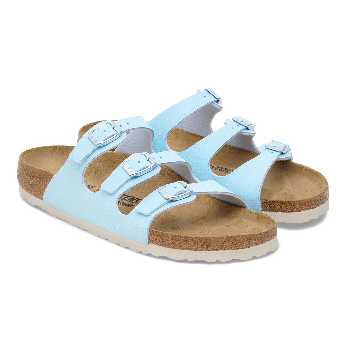 Birkenstock Florida Birkibuc - Brushed Sky