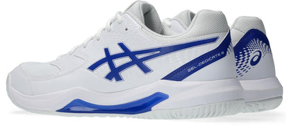 Asics Mens Gel Dedicate 8 (Hardcourt) Tennis Shoe - White/Dark Cobalt