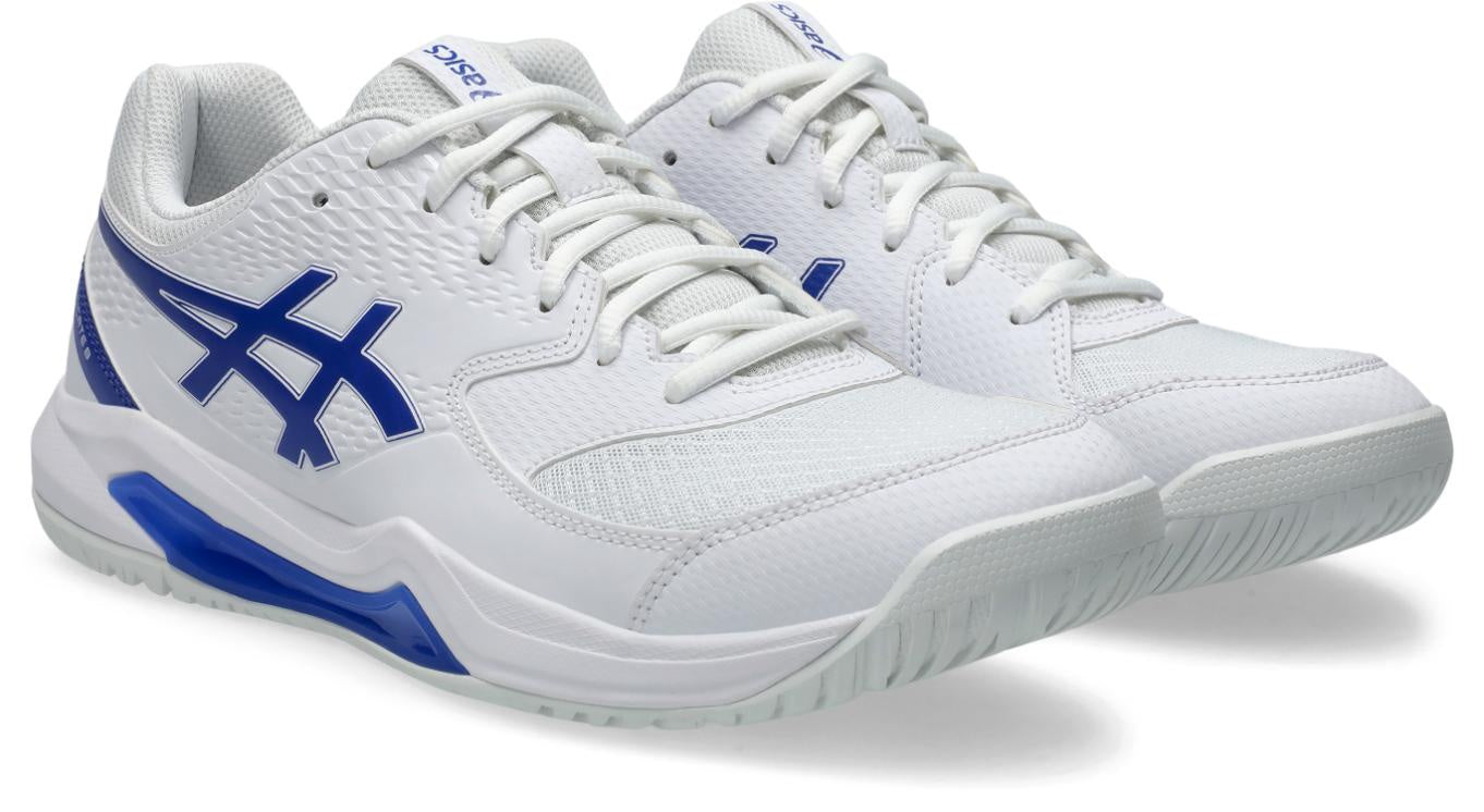 Asics Mens Gel Dedicate 8 (Hardcourt) Tennis Shoe - White/Dark Cobalt