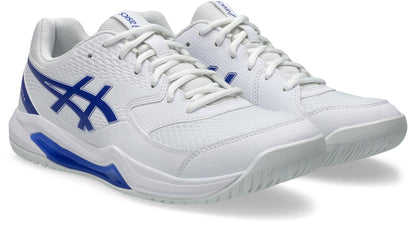 Asics Mens Gel Dedicate 8 (Hardcourt) Tennis Shoe - White/Dark Cobalt