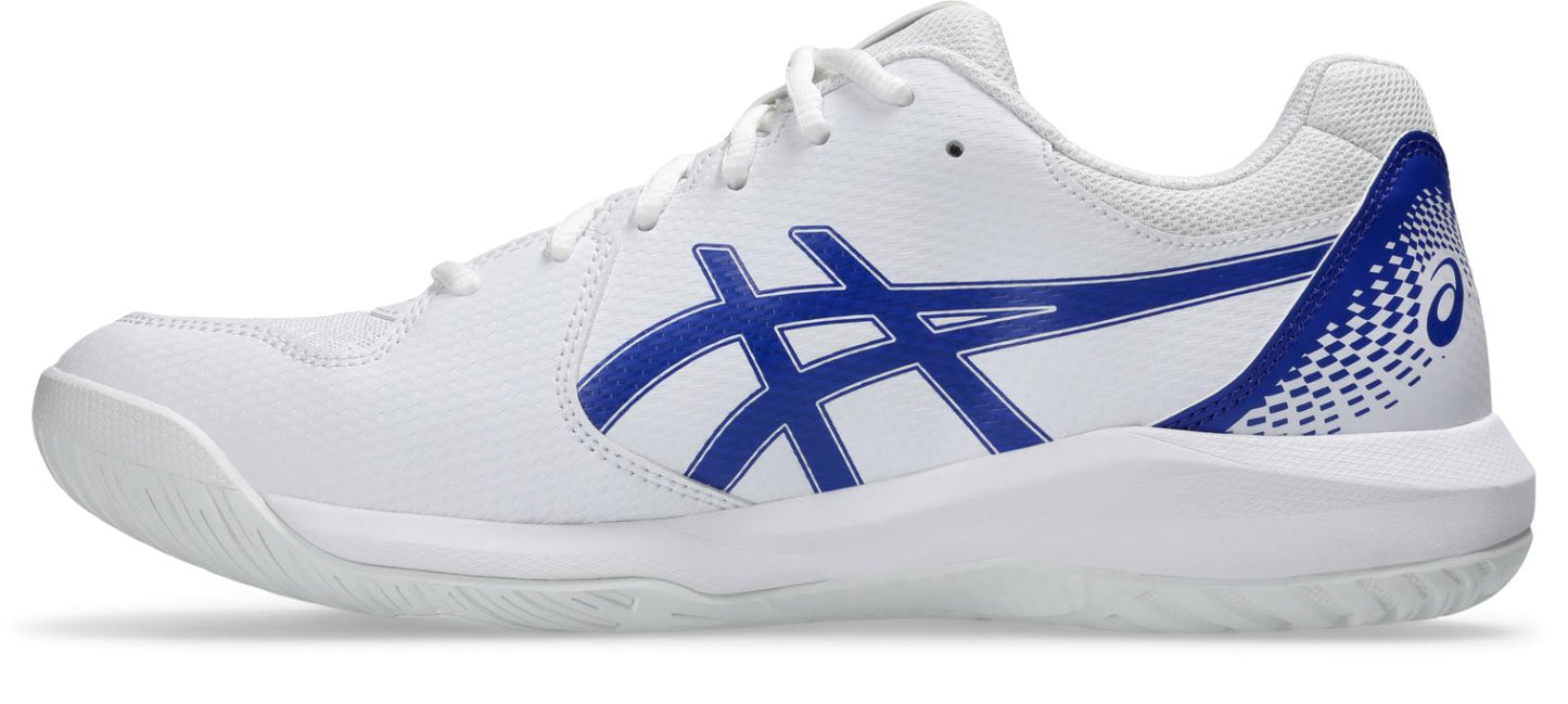 Asics Mens Gel Dedicate 8 (Hardcourt) Tennis Shoe - White/Dark Cobalt