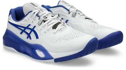 Asics Mens Gel Resolution X (Hardcourt) Wide (2E) Tennis Shoe - White/Dark Cobalt