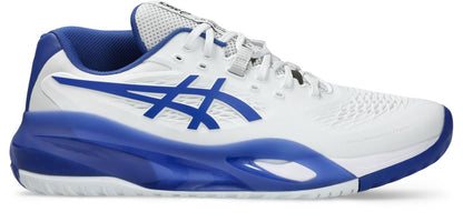 Asics Mens Gel Resolution X (Hardcourt) Wide (2E) Tennis Shoe - White/Dark Cobalt