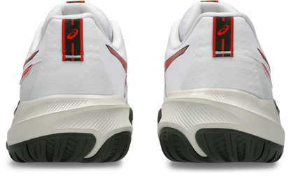 Asics Men's Gel Challenger 15 (Hardcourt) Tennis Shoe - White/Cherry Tomato
