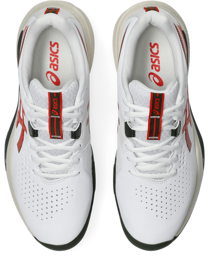 Asics Men's Gel Challenger 15 (Hardcourt) Tennis Shoe - White/Cherry Tomato