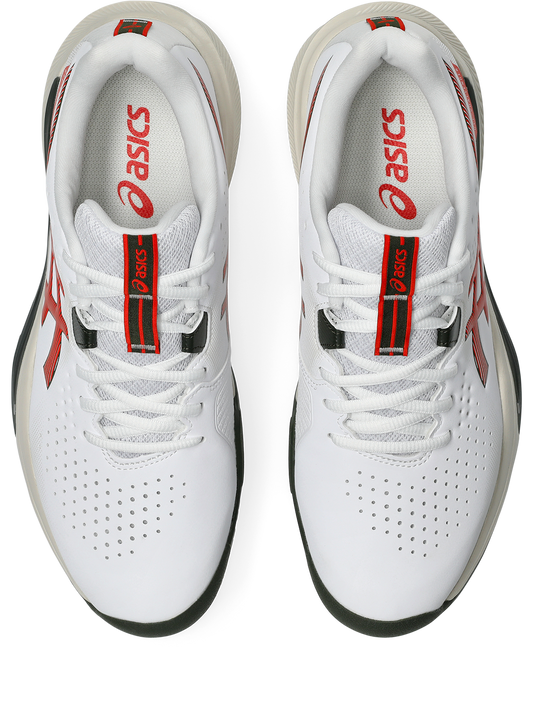 Asics Men's Gel Challenger 15 (Hardcourt) Tennis Shoe - White/Cherry Tomato