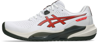 Asics Men's Gel Challenger 15 (Hardcourt) Tennis Shoe - White/Cherry Tomato