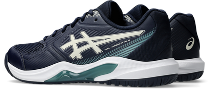 Asics Mens Gel Dedicate 9 (Hardcourt) Tennis Shoe 2E WIDE- Midnight/Oatmeal