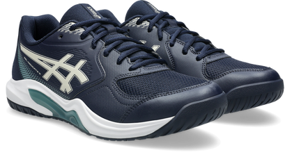 Asics Mens Gel Dedicate 9 (Hardcourt) Tennis Shoe 2E WIDE- Midnight/Oatmeal