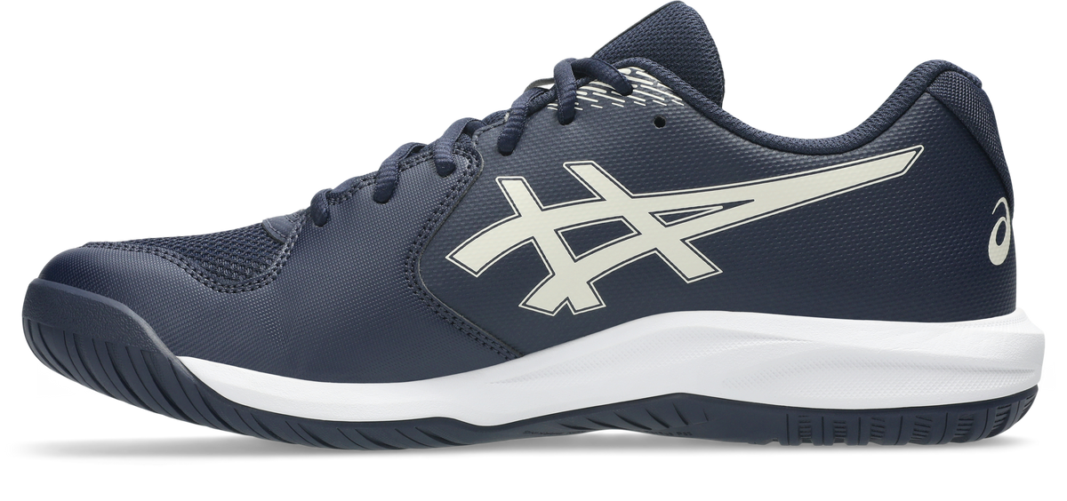 Asics Mens Gel Dedicate 9 (Hardcourt) Tennis Shoe 2E WIDE- Midnight/Oatmeal