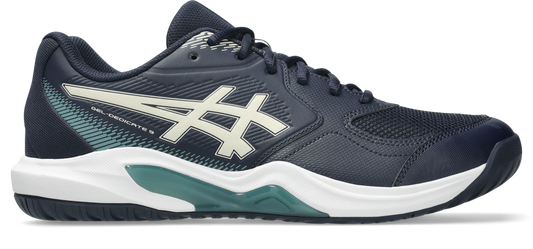 Asics Mens Gel Dedicate 9 (Hardcourt) Tennis Shoe 2E WIDE- Midnight/Oatmeal