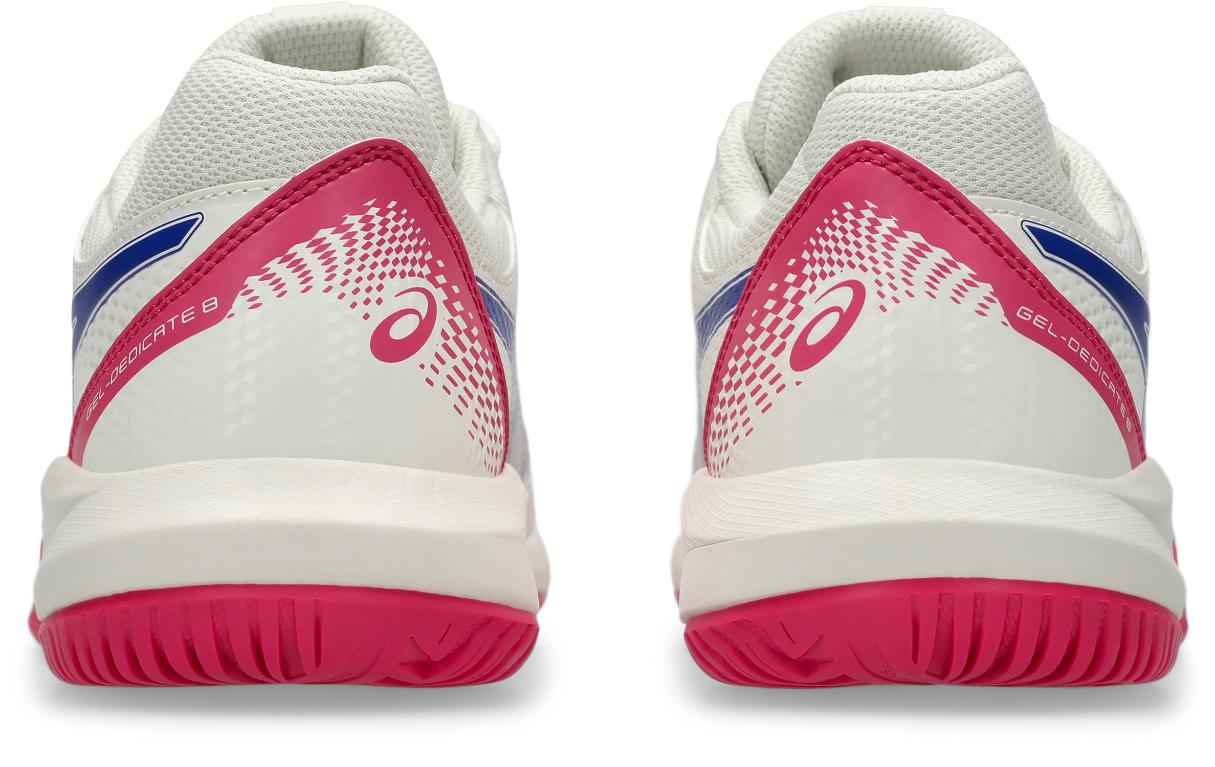 Asics Womens Gel Dedicate 8 (Hardcourt) Tennis Shoe - Cream/Dark Cobalt