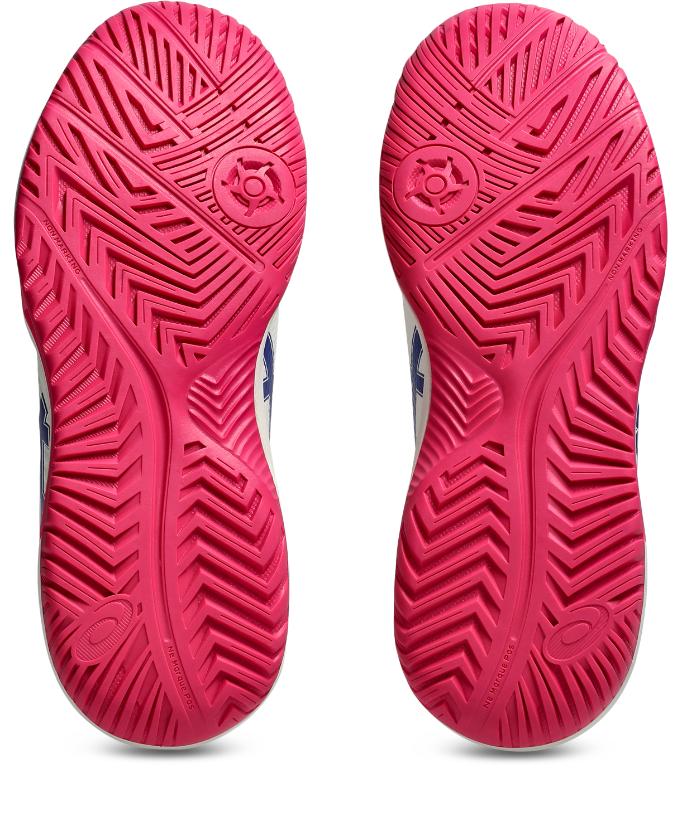 Asics Womens Gel Dedicate 8 (Hardcourt) Tennis Shoe - Cream/Dark Cobalt