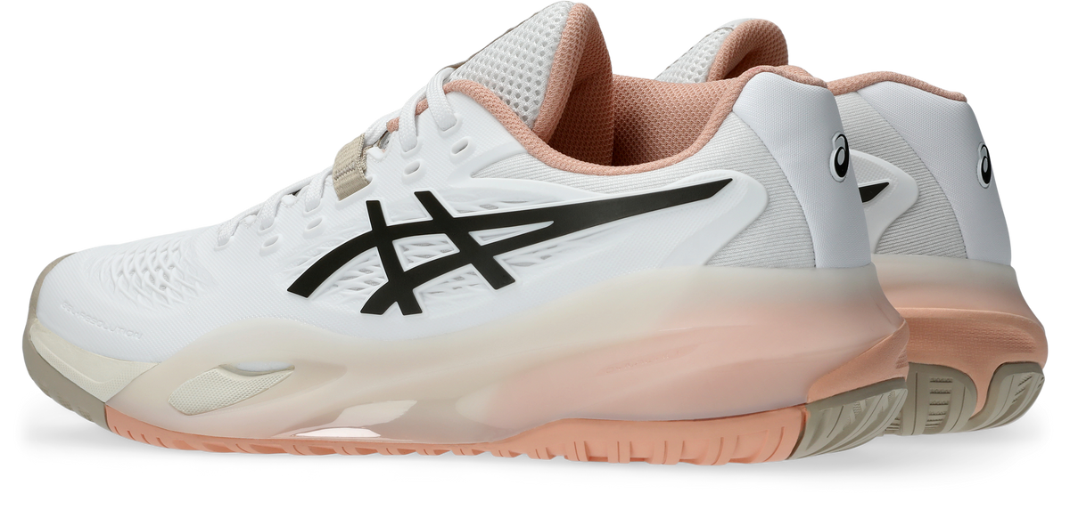 Asics Womens Gel Resolution X (Hardcourt) Wide Tennis Shoe - White/Black Coffee