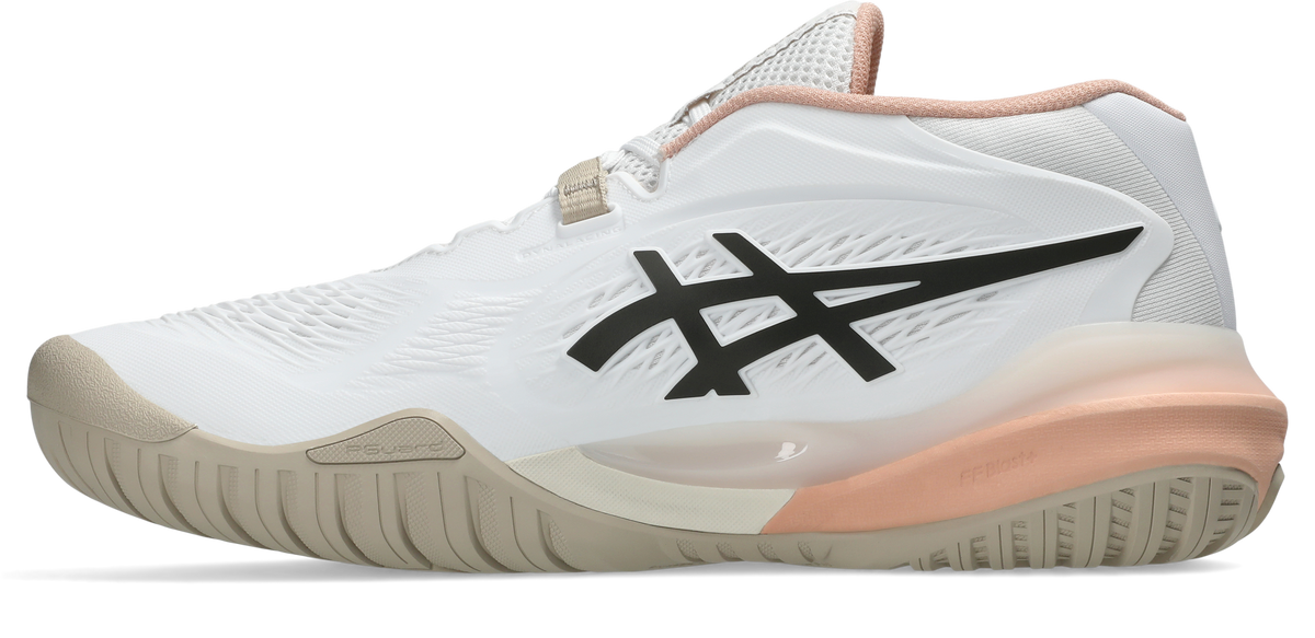 Asics Womens Gel Resolution X (Hardcourt) Wide Tennis Shoe - White/Black Coffee