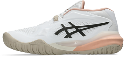 Asics Womens Gel Resolution X (Hardcourt) Wide Tennis Shoe - White/Black Coffee