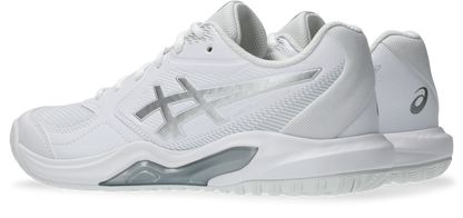 Asics Womens Gel Dedicate 9 (Hardcourt) Tennis Shoe - White/Pure Silver