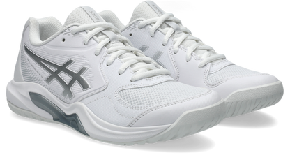 Asics Womens Gel Dedicate 9 (Hardcourt) Tennis Shoe - White/Pure Silver
