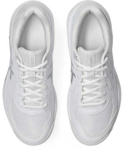 Asics Womens Gel Dedicate 9 (Hardcourt) Tennis Shoe - White/Pure Silver