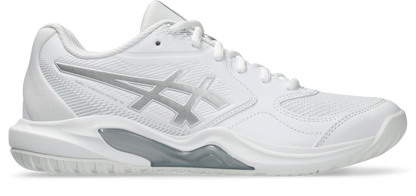 Asics Womens Gel Dedicate 9 (Hardcourt) Tennis Shoe - White/Pure Silver