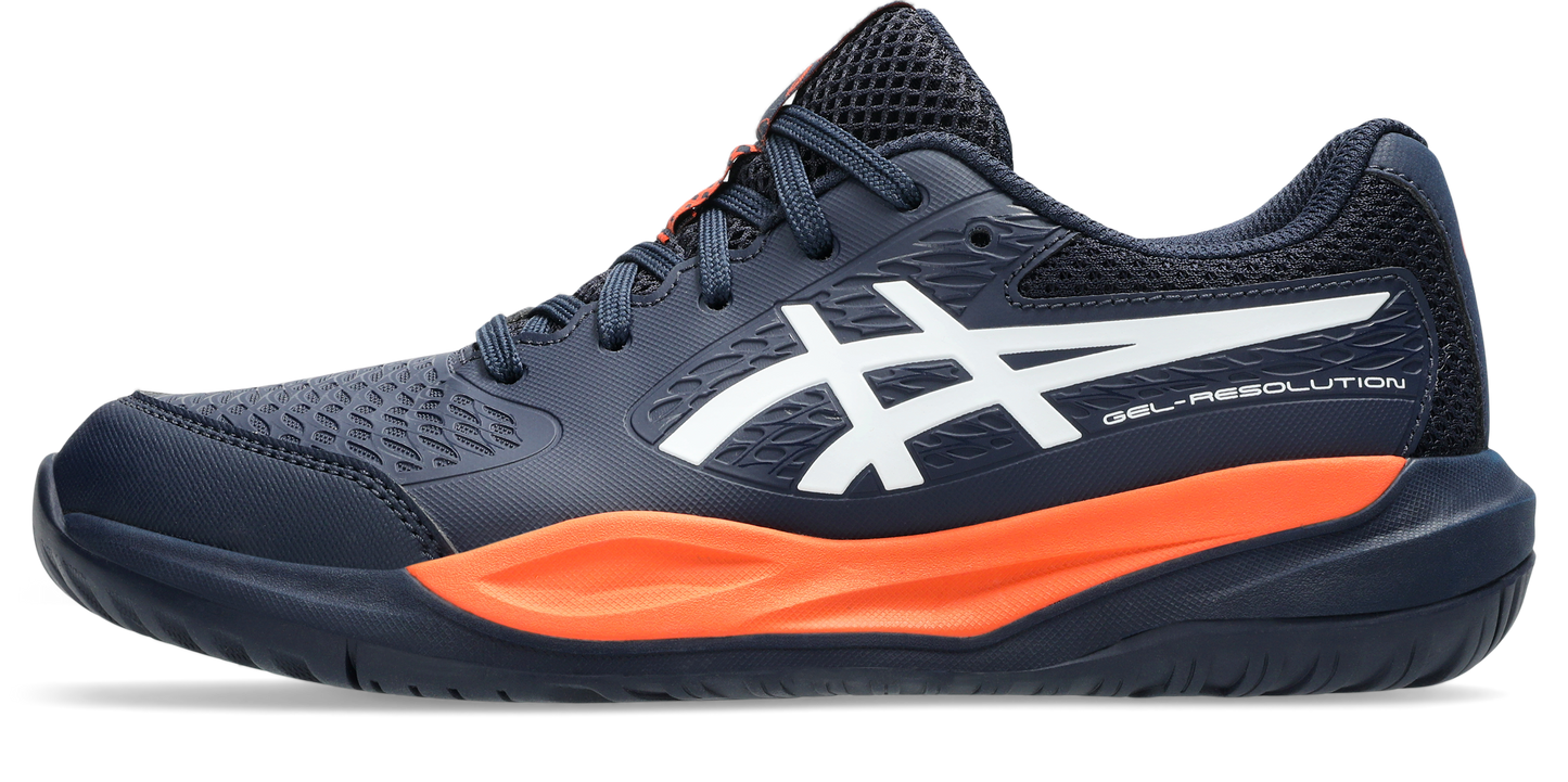 Asics Kids Gel Resolution X GS Tennis Shoe - Midnight/White