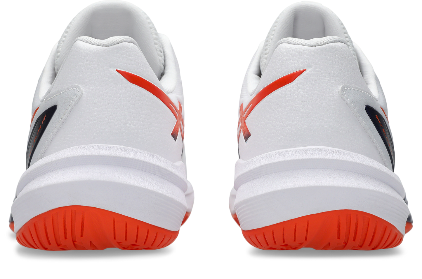 Asics Mens Sky Elite FF Lo 3 Indoor Shoes - White/Nova Orange