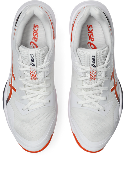 Asics Mens Sky Elite FF Lo 3 Indoor Shoes - White/Nova Orange
