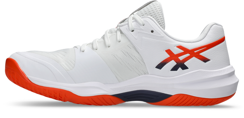 Asics Mens Sky Elite FF Lo 3 Indoor Shoes - White/Nova Orange