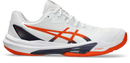 Asics Mens Sky Elite FF Lo 3 Indoor Shoes - White/Nova Orange