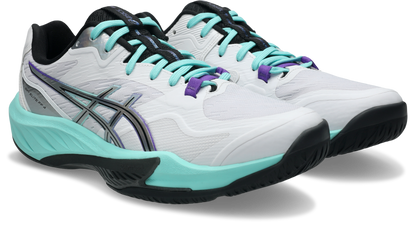 Asics Mens Sky Elite FF 4 Indoor Shoes - White/Radiant Amethyst