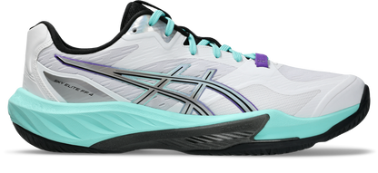 Asics Mens Sky Elite FF 4 Indoor Shoes - White/Radiant Amethyst