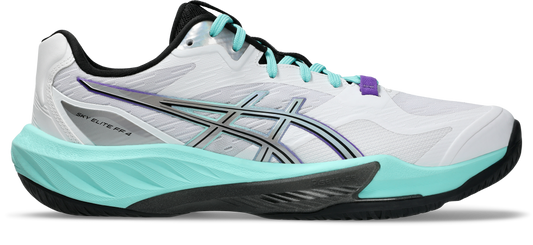 Asics Mens Sky Elite FF 4 Indoor Shoes - White/Radiant Amethyst