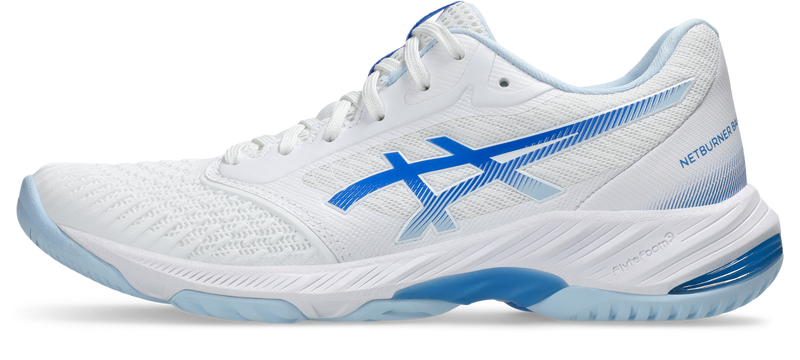 Asics Womens Netburner Ballistic FF3 - White/Blue Coast